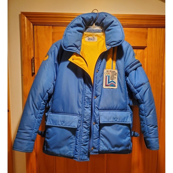 Vintage Asics Mens XII 1980 Olympic Winter Ganes Ski Snow Jacket Size Medium